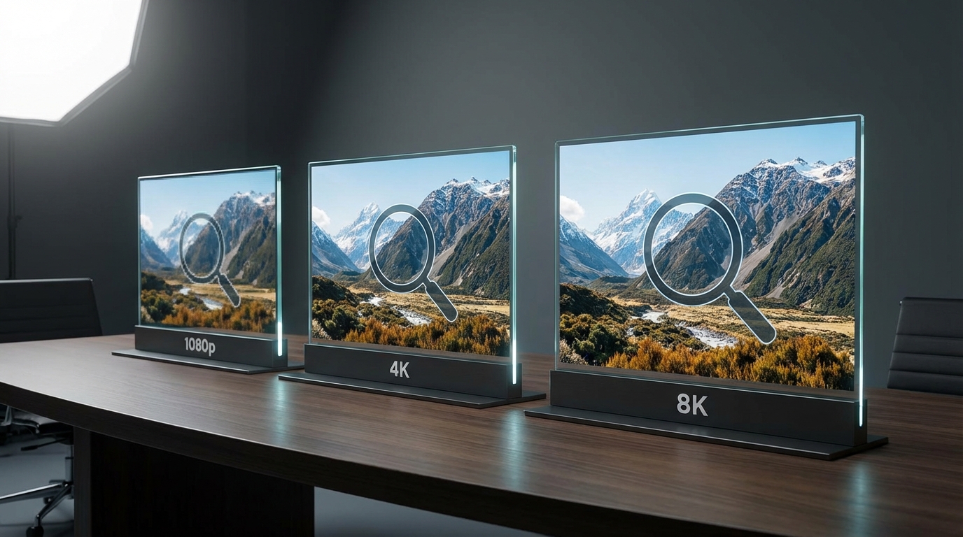8K vs 4K pixel density comparison chart
